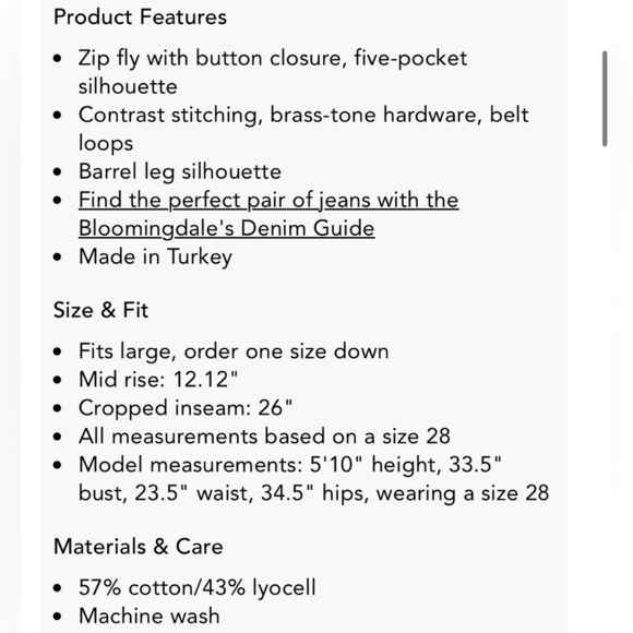 We The Free Good Luck Mid Rise Barrel Jeans Size 30 NWT - Picture 2 of 16